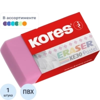 Ластик Kores 40x21x10мм в ассортименте KE-30, 40305