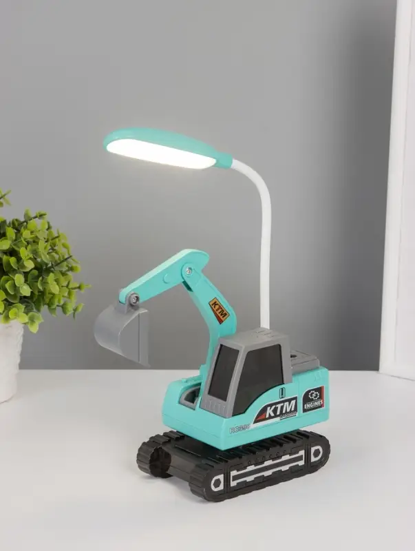 Ночник "Экскаватор" 8хLED 3Вт 5V USB АКБ 2 режима, точилка 7х11х31 см