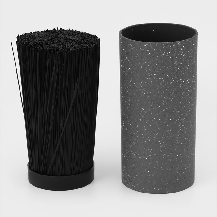 Подставка для ножей с наполнителем Доляна «Серый гранит», 11×11×22 см, цвет серый Подставка для ножей с наполнителем Доляна «Серый гранит», 11×11×22 см, цвет серый