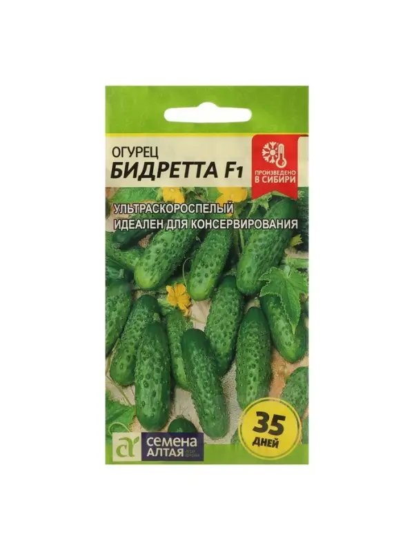 Семена Огурец Семена Огурец "Бидретта", F1, Сем. Алт, ц/п, 0,3 г