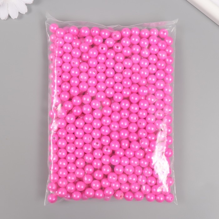 Набор бусин Набор бусин "Жемчуг" d 10 мм, 250 гр, розовый