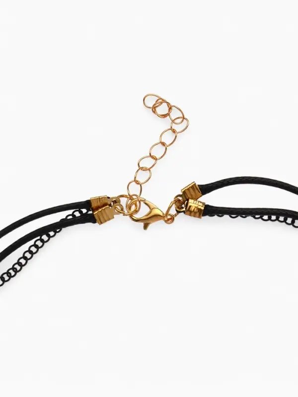 Кулон &laquo;Эксклюзив&raquo;, кольцо, белый в золоте, 42 см