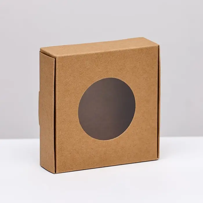 Коробочка самосборная, крафт, 10×10×3 см Коробочка самосборная, крафт, 10×10×3 см