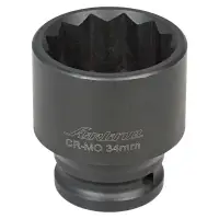 Головка ударная торцевая 1/2"DR двенадцатигранная 34мм, L=50мм