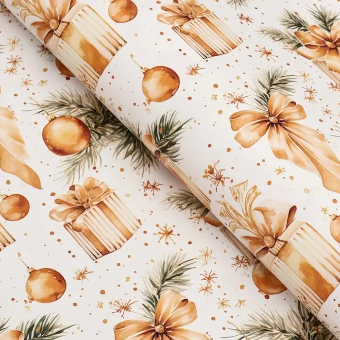 Бумага упаковочная новогодняя «Главный подарок», глянец, 80 г/м² , 70×100 см