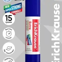 Клей-карандаш, ErichKrause Extra, PVP, усиленный, 15 г