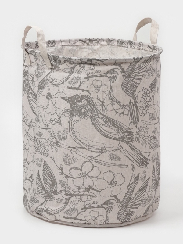 Корзина для белья Доляна «Узор», 35×42 см, бежевая Корзина для белья Доляна «Узор», 35×42 см, бежевая