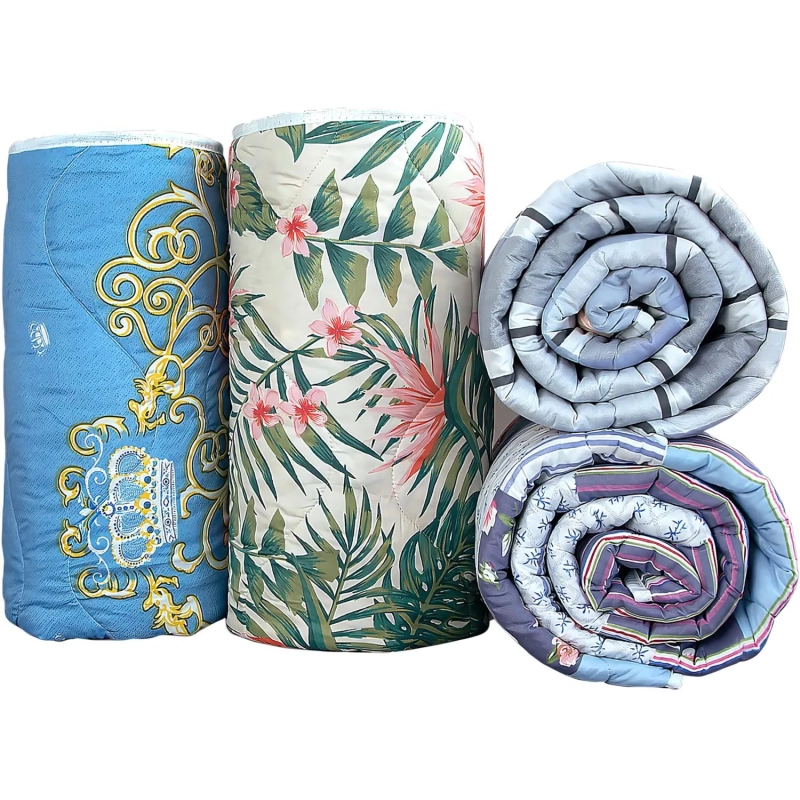 Одеяло 1,5сп (наполн.: ватин РВ 200г/м2; чехол: лавсан ПЭ 100%), ассорти