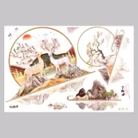 Интерьерная наклейка 3Д TAKE IT EASY &laquo;Сад Дзен&raquo;, 135&times;56 см
