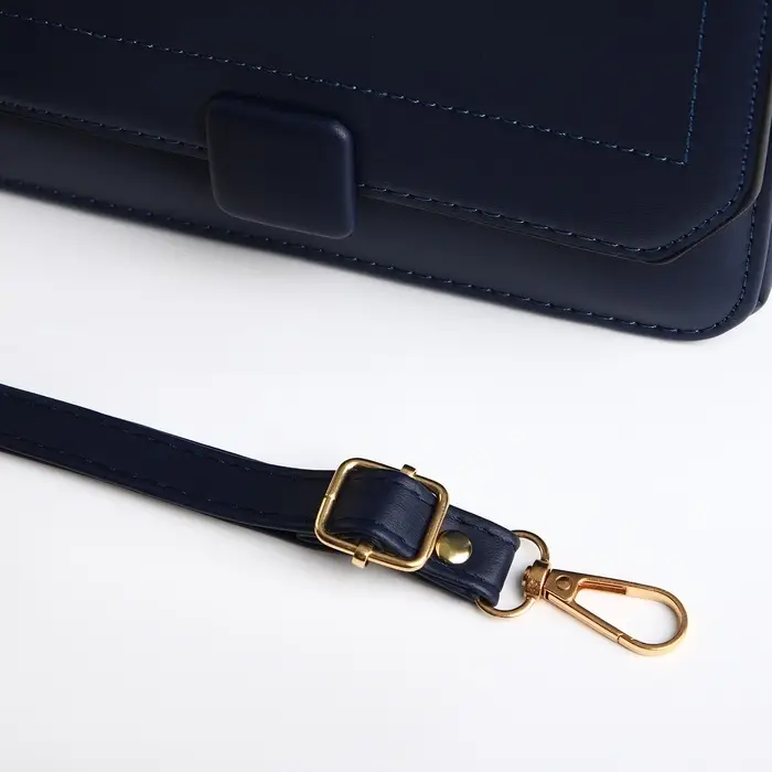 Сумка женская мессенджер на магните, 20&times;7&times;12 см, синяя