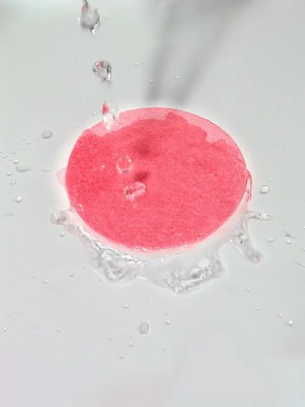 Спонж для умывания, набор - 10 шт., d=6.5 см, розовый