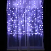 Гирлянда &laquo;Занавес&raquo; 2&times;1.5 м, IP20, прозрачная нить, 360 LED, свечение белое, 8 режимов, 220 В