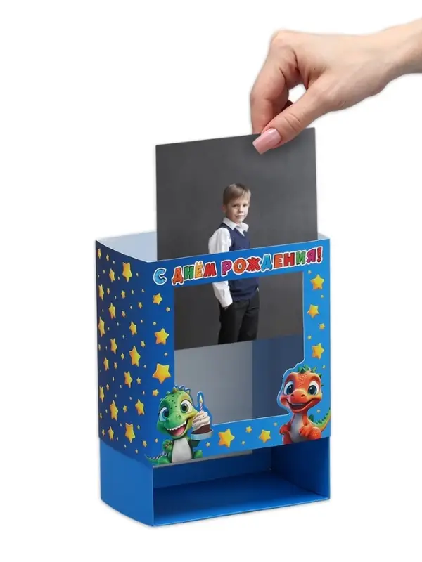 Коробка подарочная складная с пластиковым окном, упаковка, «Милые динозаврики», 14 х 14 х 8 см Коробка подарочная складная с пластиковым окном, упаковка, «Милые динозаврики», 14 х 14 х 8 см