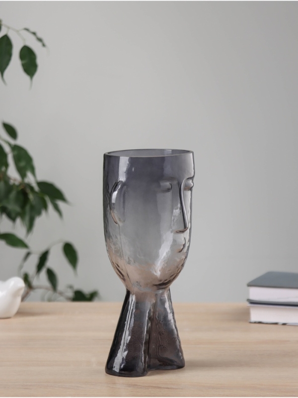 Ваза стекло настольная  Ваза стекло настольная "Эстер галант" 23х10 см