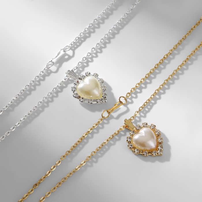 Кулон «Выбражулька» сердце объемное, 40 см, цвет МИКС Кулон «Выбражулька» сердце объемное, 40 см, цвет МИКС