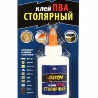 Клей ПВА столярный &laquo;Секунда&raquo;, 60 г