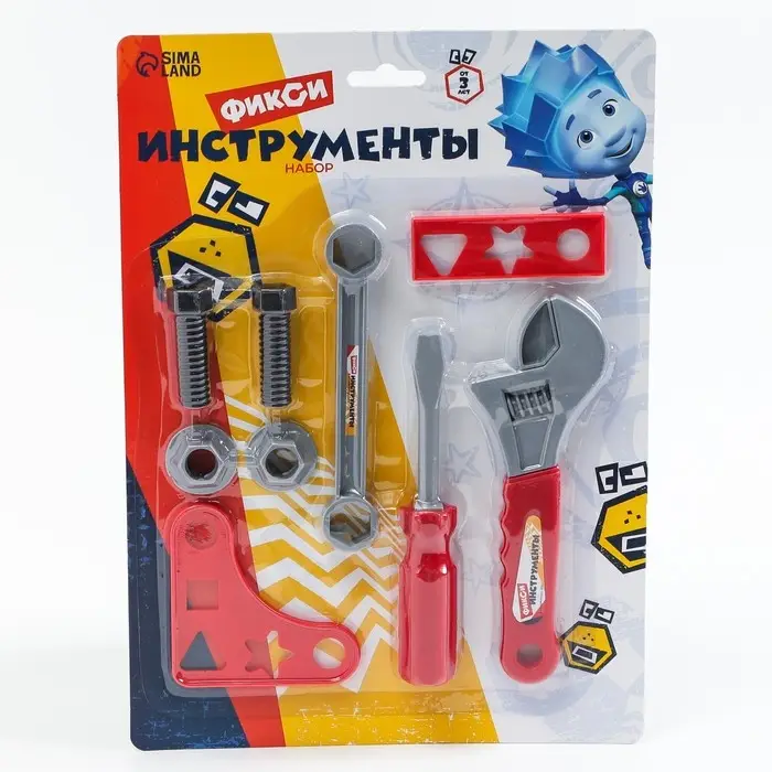 Набор инструментов Фиксики «Фикси инструменты», 9 предметов, МИКС Набор инструментов Фиксики «Фикси инструменты», 9 предметов, МИКС