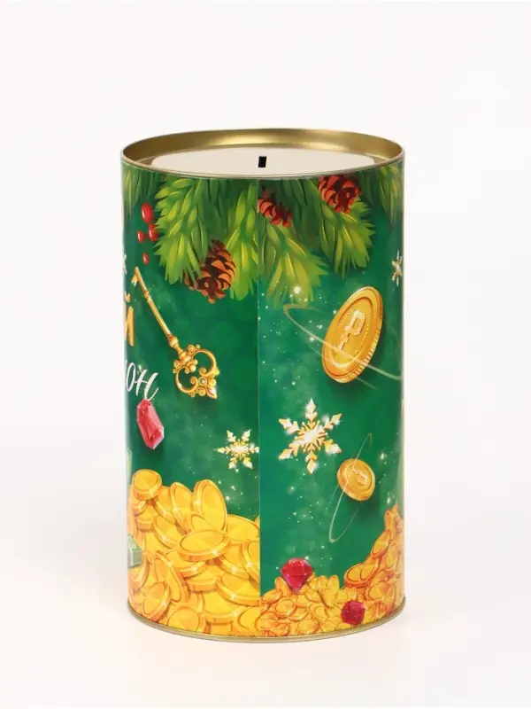 Копилка XXL новогодняя «Монеты», 20×12.2 см Копилка XXL новогодняя «Монеты», 20×12.2 см