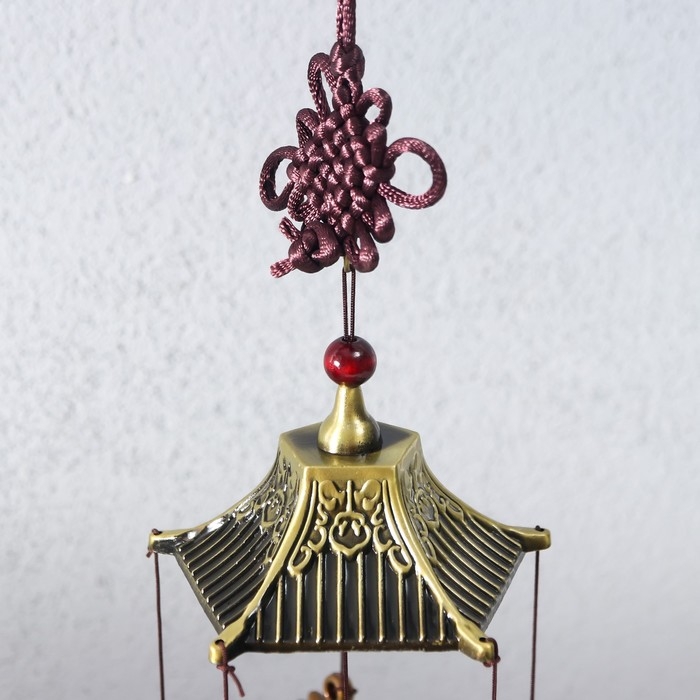 Музыка ветра металл Музыка ветра металл "Ганеша" 5 колокольчиков 48 см