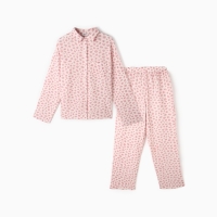 Комплект женский (рубашка, брюки) KAFTAN "Муслин: pink leopard" р. 44-46