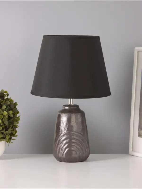 Лампа настольная RISALUX &laquo;Клаудия&raquo;, Е14, 15 Вт, коричнево-чёрная, 23&times;23&times;34 см