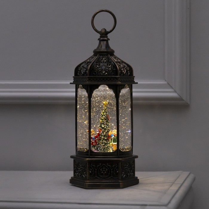 Светодиодная фигура «Фонарь с детьми и ёлкой» 13 × 28.5 × 12 см, пластик, батарейки ААх3 (не в комплекте), USB, свечение тёплое белое Светодиодная фигура «Фонарь с детьми и ёлкой» 13 × 28.5 × 12 см, пластик, батарейки ААх3 (не в комплекте), USB, свечение тёплое белое