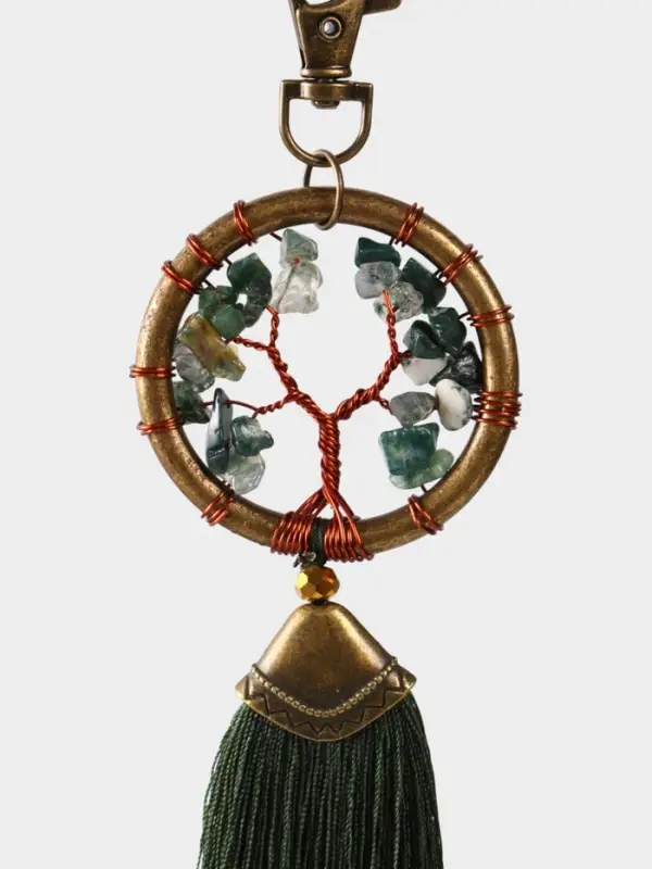 Брелок ловец снов Брелок ловец снов "Великое древо" 19 см, цв. тёмно-зелёный