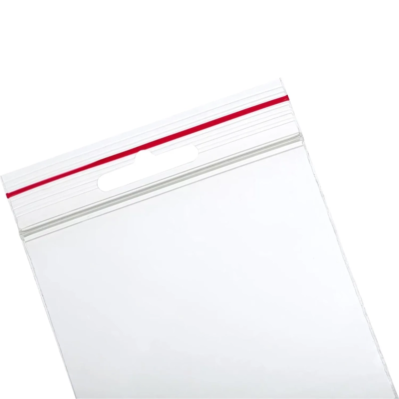 Пакет с замком (Zip Lock) 8х12 см с европодвесом, 60 мкм, 100 шт/уп