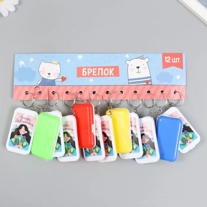 Фонарик брелок для ключей на кольце «Девочка с тюльпанами: Мечты сбываются», 6.5×3.5×1 см, МИКС Фонарик брелок для ключей на кольце «Девочка с тюльпанами: Мечты сбываются», 6.5×3.5×1 см, МИКС