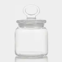 Банка для сыпучих продуктов Paşabah&ccedil;e Kitchen Slim, 575 мл, стекло, прозрачная