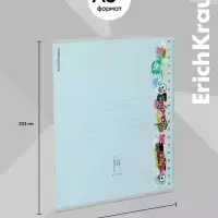 Тетрадь 18 листов в клетку ErichKrause Ruler Hobb, 60 г/м&sup2;, обложка мелованный картон, МИКС