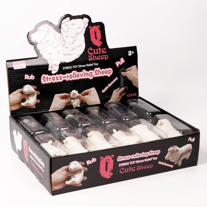 Антистресс мялка «Овечка» с песком, цвета МИКС Антистресс мялка «Овечка» с песком, цвета МИКС