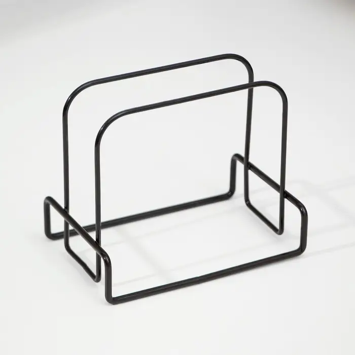 Салфетница Доляна «Демо», 13×8.5×11 см, цвет тёмно-коричневый