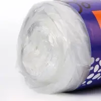 Мешки для мусора, 120 л, 100&times;70 см, 12 мкм, ПНД, 10 шт., прозрачные в рулоне