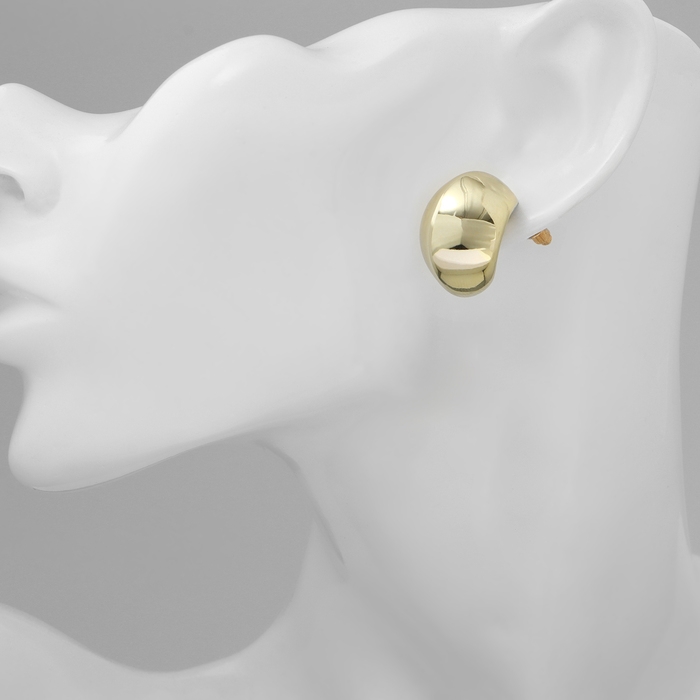 Серьги пластик «Круг» цикл, цвет золото Серьги пластик «Круг» цикл, цвет золото