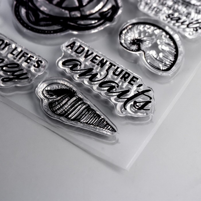 Штамп для творчества силикон Штамп для творчества силикон "Морское приключение" 21х15 см