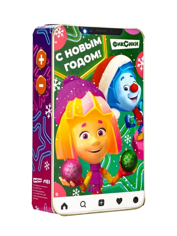 Подарок в картонной упаковке "Фиксики!" 400 гр