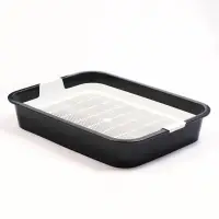 Туалет для кошек &laquo;Белла мини&raquo;, 35&times;26&times;6 см, с сеткой, пластик, серый