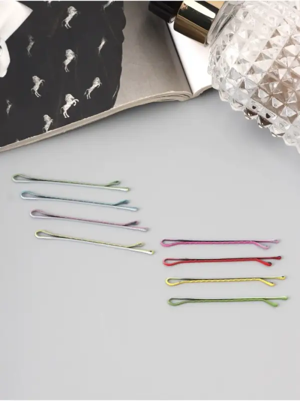 Невидимка для волос «Колор», набор 30 шт., лето, 4.5 см, МИКС