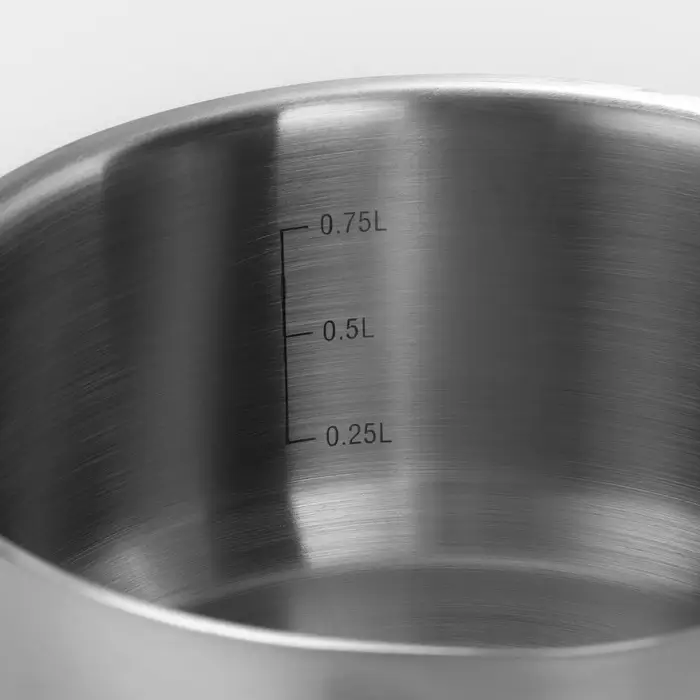 Ковш Катунь &laquo;Общепит&raquo;, 1 л, d=14 см, h=7 см, капсульное дно, индукция, нержавеющая сталь
