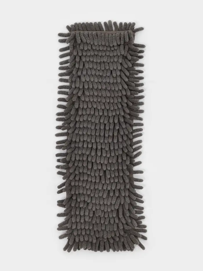 Насадка для плоской швабры &laquo;Доляна&raquo;, 42&times;12 см, микрофибра букли, 80 г, серая