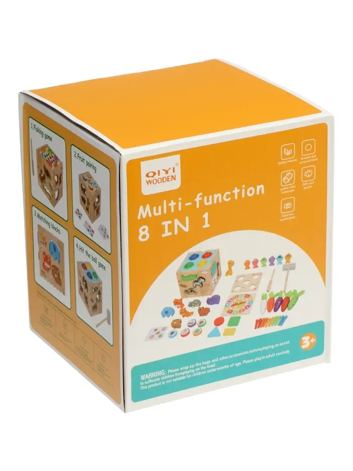 Деревянный сортер  8 в1 для малышей