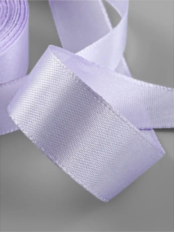 Лента атласная, 20 мм, 23&plusmn;1 м, нежно-сиреневая №44