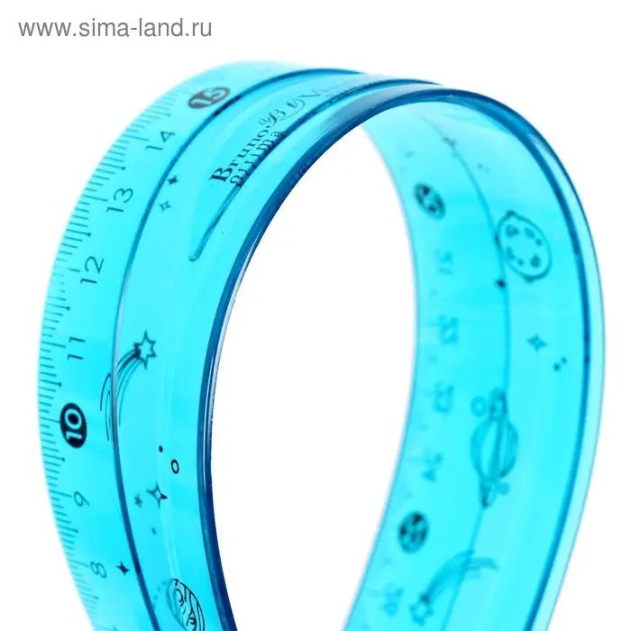 Линейка гибкая 30 см, HappyGraphix, 2 цвета Линейка гибкая 30 см, HappyGraphix, 2 цвета