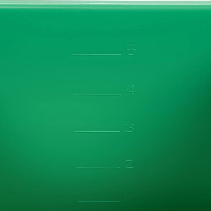 Ведро FBK 6л зеленое, с мерной шкалой, прямоугольное26x19x21,5 см., 91027-5