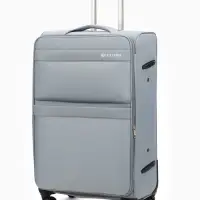 Чемодан на колёсах TEXTURA, кодовый замок, с увеличением, 47&times;30&times;78 см, 28", серый