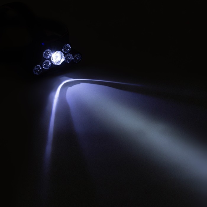 Фонарь налобный аккумуляторный, 10 Вт, 1000 мАч, 200 лм, LED, IPX3 Фонарь налобный аккумуляторный, 10 Вт, 1000 мАч, 200 лм, LED, IPX3