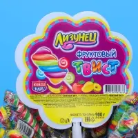 Карамель на палочке "Лизунец: Фруктовый твист", 15 г