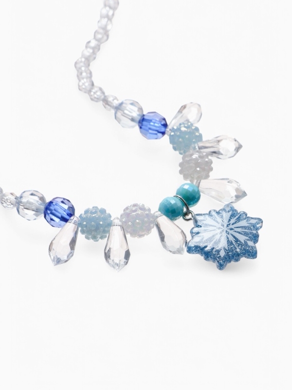 Набор детский Набор детский "Выбражулька" 2 пр-та: кулон, браслет, снежинка, цвет бело-голубой