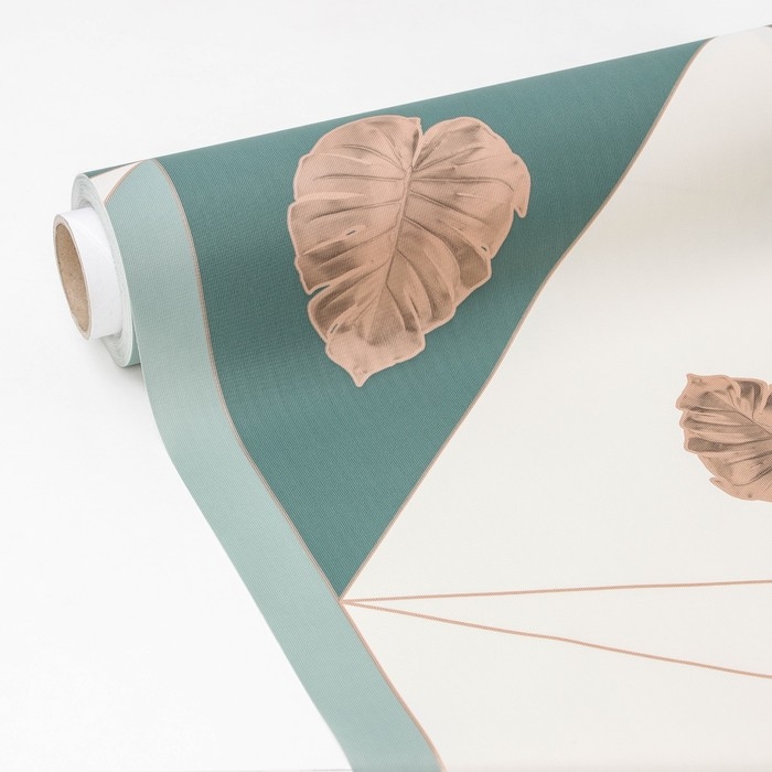 Клеёнка на стол «Симфония», на тканевой основе, рулон 20 метров, ширина 137 см, толщина 0,25 мм, цвет зелёный Клеёнка на стол «Симфония», на тканевой основе, рулон 20 метров, ширина 137 см, толщина 0,25 мм, цвет зелёный